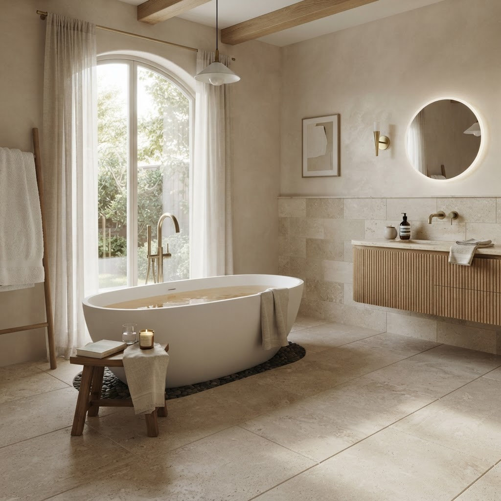 Graphite Stone Modern in a styled room setting