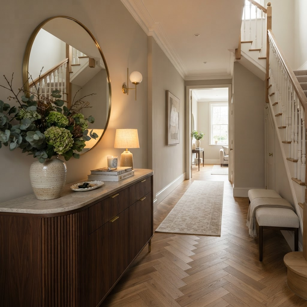 Nordic Natural Oak hallway installation