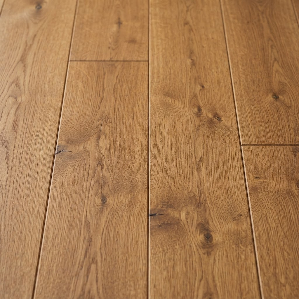 Rustic Highland Oak in a styled room setting