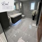 Anderley Dark Grey Matt Glazed Porcelain Wall & Floor Tile - 600x600mm