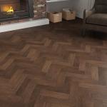 Euro Eversholt Dark Oak Herringbone Engineered Wood Flooring
