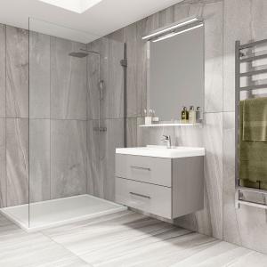 Burlington Grey Glazed Porcelain Tile - 600x1200x9mm