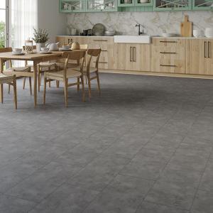 EURO Dark Grey Stone Tile SPC LVT – 6.5mm Rigid Core