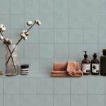 Flash Light Blue Gloss Ceramic Wall Tile - 130x130mm