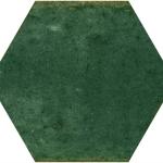 Hope Green Hexagon Gloss Ceramic Wall Tile - 150x173mm