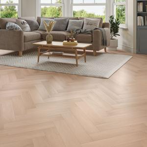 Euro Medium Oak Herringbone Rigid Core LVT – 128x615x5mm