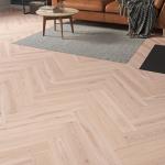 EURO White-Washed Oak Herringbone SPC LVT – 8mm Rigid Core, Valinge 5Gi