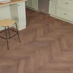 Euro Heritage Deluxe 12 mm Herringbone Laminate – Ebony Oak