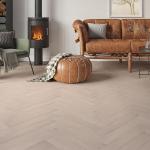 Euro Heritage Deluxe 12 mm Herringbone Laminate – Storm Grey Oak