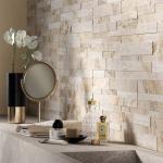 Oswald Beige Split Face Matt Porcelain Wall Tile - 150x610mm