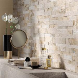 Oswald Beige Split Face Matt Porcelain Wall Tile - 150x610mm