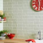 Handmade Sage Ceramic Wall Tile - 75x300mm