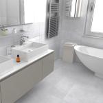 Loft White Glazed Porcelain Wall & Floor Tile - 300x600mm