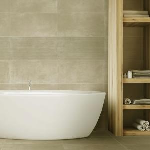 Loft Cream Glazed Porcelain Wall & Floor Tile - 300x600mm