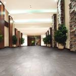 Loop Grey Glazed Matt Porcelain Wall & Floor Tile - 308x615mm