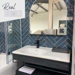 Hope Blue Gloss Ceramic Wall Tile - 75x300mm