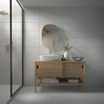Kalksten Light Grey Porcelain Wall & Floor Tile - 600x600mm