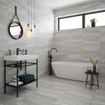 Voyage Grey Matt Glazed Porcelain Wall & Floor Tile - 300x600mm