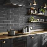 Metro Dark Grey Ceramic Wall Tile - 100x300mm