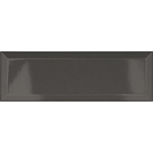 Metro Graphite Gloss Ceramic Wall Tile - 100x300mm