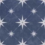 Vincent Navy Blue Patterned Vitrified Ceramic Tile - 335x335mm