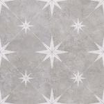 Vincent Grey Patterned Vitrified Ceramic Tile - 335x335mm
