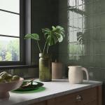 Clay Olive Ceramic Glazed Wall Tile - 65x130mm