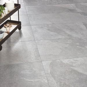 Atlanta Grey Glazed Porcelain Tile - 600x1200x9mm