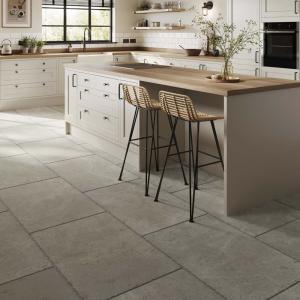 Gattola Grey Porcelain Wall & Floor Tile - 600x900mm