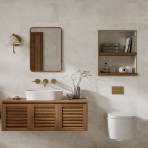 Hampton Beige Matt Ceramic Wall Tile - 300x600mm