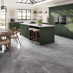 Selene Silver Glazed Porcelain Wall & Floor Tile - 1000x1000mm