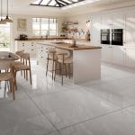 Anderley Light Grey Glazed Porcelain Wall & Floor Tile - 1000x1000mm