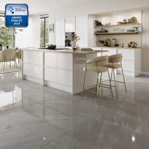 Anderley Dark Grey Glazed Porcelain Wall & Floor Tile - 1000x1000mm