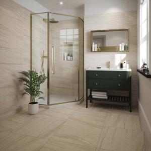 Laurent Beige Matt Porcelain Wall & Floor Tile - 600x600mm