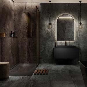 Iron Grey Lappato Glazed Porcelain Wall & Floor Tile - 600x1200mm