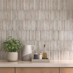 Maya Linear Grey Ceramic Wall Tile - 350x350x9.2mm