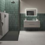 Maya Linear Emerald Ceramic Wall Tile - 350x350x9.2mm