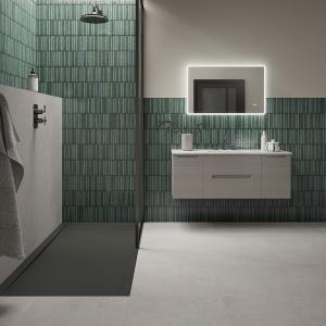 Maya Linear Emerald Ceramic Wall Tile - 350x350x9.2mm