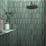 Maya Linear Emerald Ceramic Wall Tile - 350x350x9.2mm