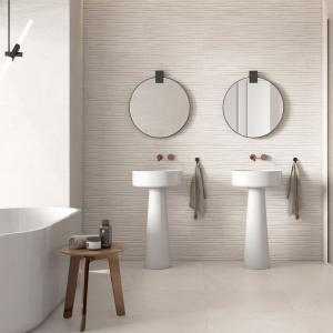 Legend Cream Decor Matt Ceramic Tile - 295x595mm