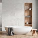 Norwick White Gloss Ceramic Wall Tile - 295x595mm