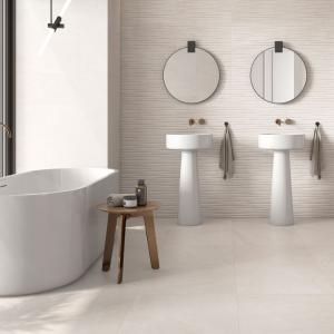 Legend Cream Matt Porcelain Wall & Floor Tile - 595x595mm