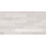 Norwick White Decor Ceramic Wall Tile - 295x595mm