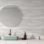 Norwick White Decor Ceramic Wall Tile - 295x595mm