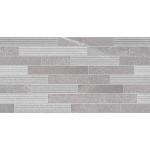 Norwick Grey Decor Ceramic Wall Tile - 295x595mm