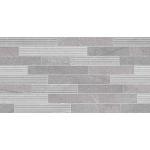 Norwick Grey Decor Ceramic Wall Tile - 295x595mm