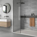 Norwick Grey Decor Ceramic Wall Tile - 295x595mm