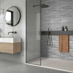 Norwick Grey Decor Ceramic Wall Tile - 295x595mm