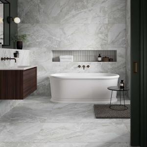 Leyenda Light Lappato Glazed Porcelain Wall & Floor Tile - 600x1200mm