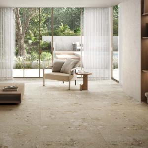 Amaya Terrazzo Beige Matt Porcelain Wall & Floor Tile - 900x900mm